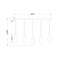 Z-Lite Arden Linear Chandelier, 5-Light, 4.75 In.W x 42 In.L x 12 In.H, Rubbed Brass/Clear 651P-5L-RB - alternate 5